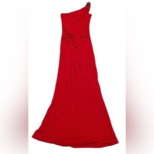 David Meister Vibrant Red Gown